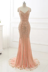 Gorgeous Mermaid Long Prom Dresses Spaghetti Straps Evening Gown