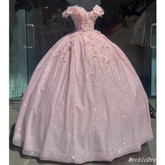 2025 Off the Shoulder Sequin pink Quince Dresses