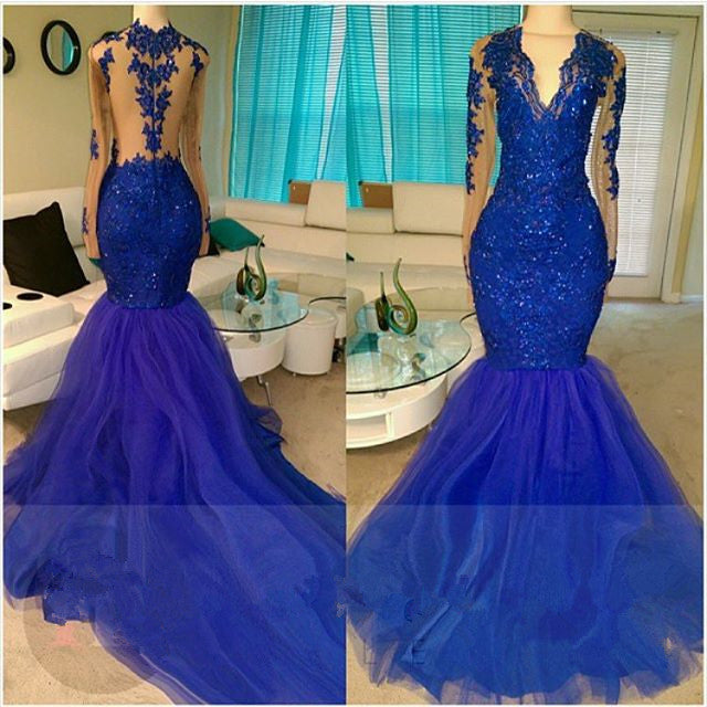 royal blue prom dresses